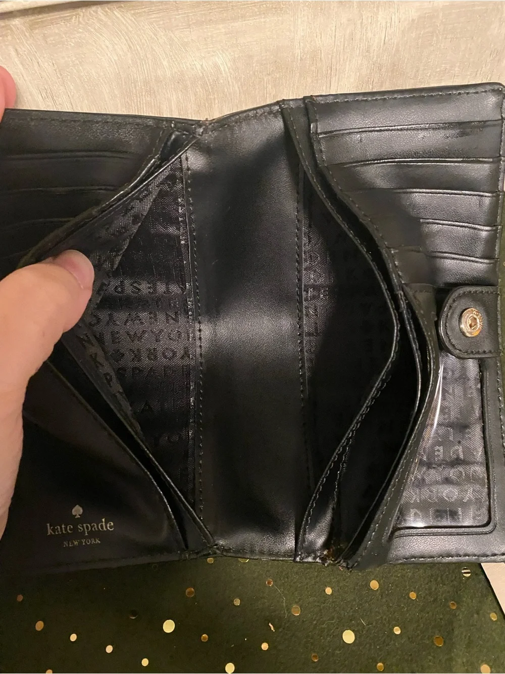 REHAB: Well-loved Kate Spade Cream Leather Wallet - Soft Cream